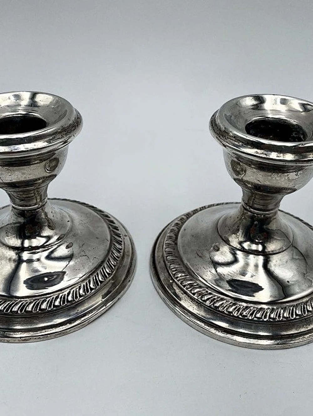 Vintage Towle Pair of Sterling Silver Candlesticks